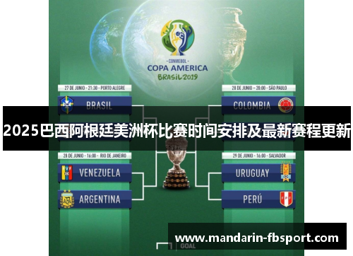2025巴西阿根廷美洲杯比赛时间安排及最新赛程更新