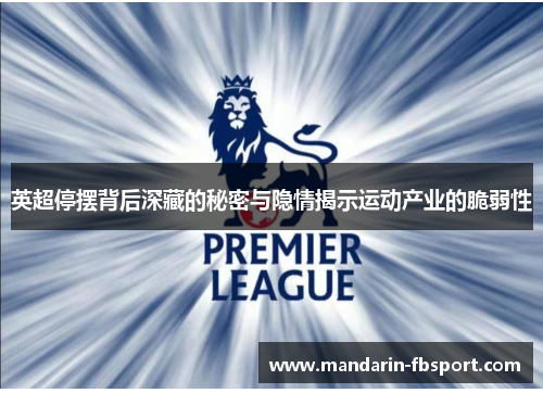 英超停摆背后深藏的秘密与隐情揭示运动产业的脆弱性 英超停摆背后深藏的秘密与隐情揭示运动产业的脆弱性